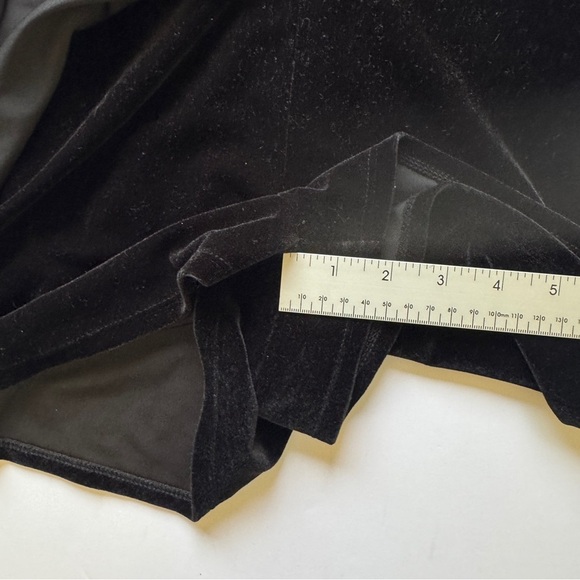 Urban Outfitters Velvet Jumpsuit Romper UO Black Ballet Wrap Dress Velour Sz S - Picture 12 of 16